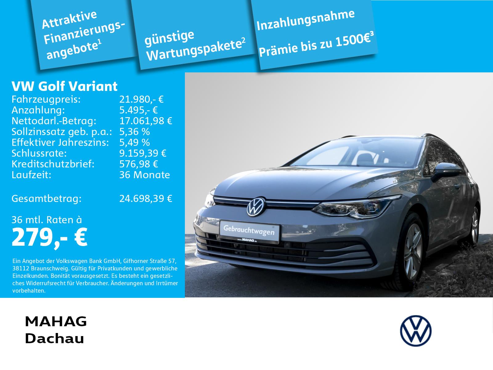 Volkswagen Golf VIII Variant Life 1.5 TSI IQ.Light Navi Pan