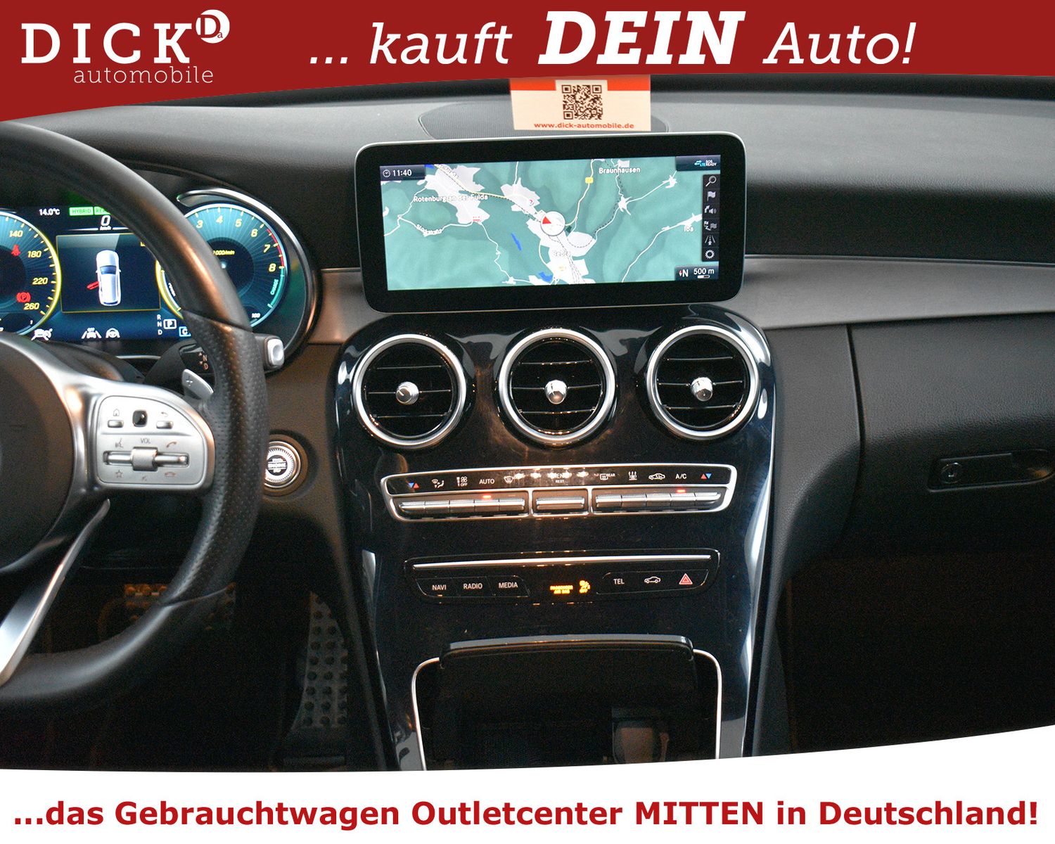Fahrzeugabbildung Mercedes-Benz C300e T 2X AMG Line WIDESC+ALCANT+LED+STDHZ+ACC+