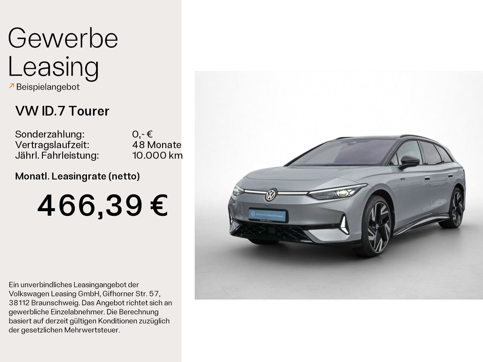 Volkswagen ID.7 Tourer GTX 516km/WLTP*4M*Pano*AHK*HuD*Pano