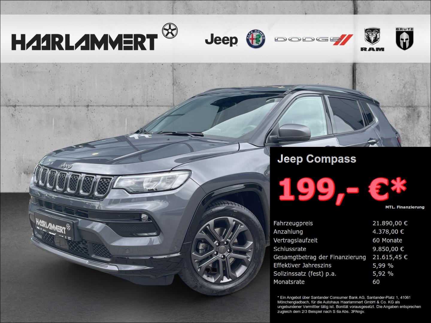 Jeep Compass 80th Anniversary WINTERP.+LEDER+ACC+NAVI