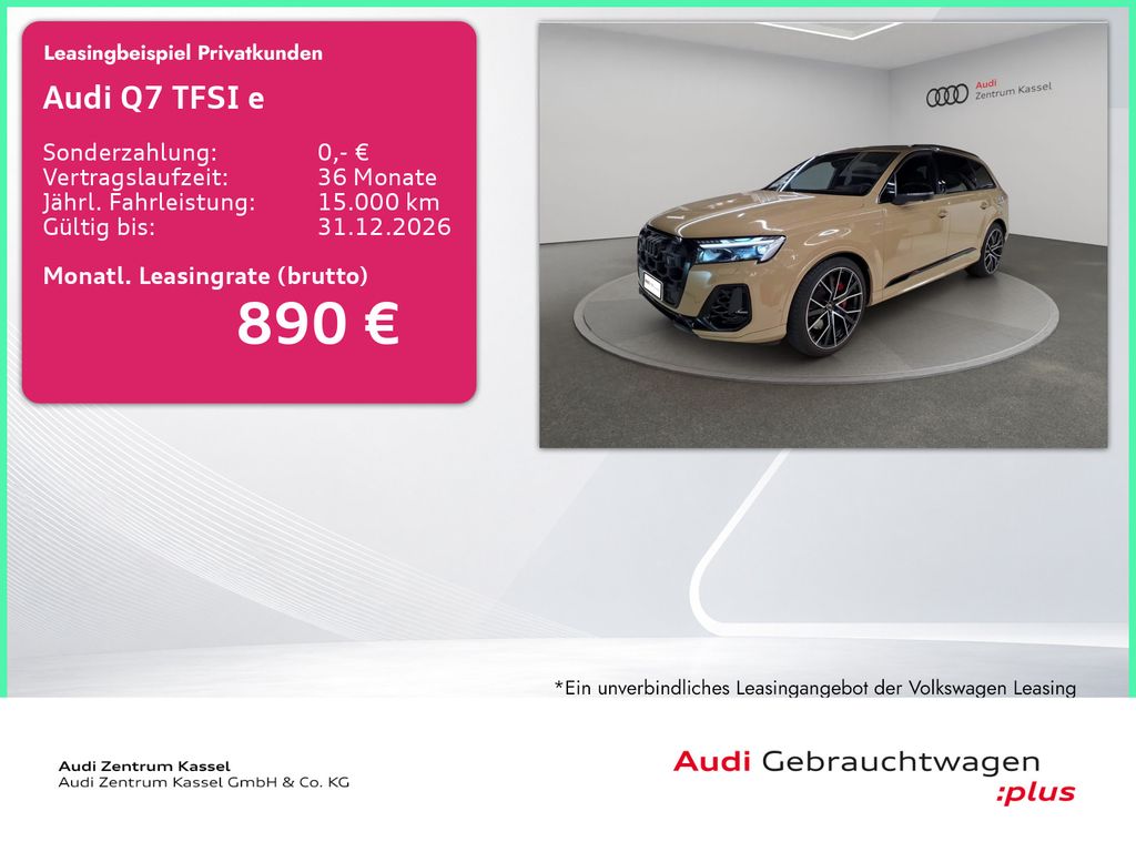 Audi Q7 TFSIe qu. S line Laser B&O Pano AHK HuD 360°
