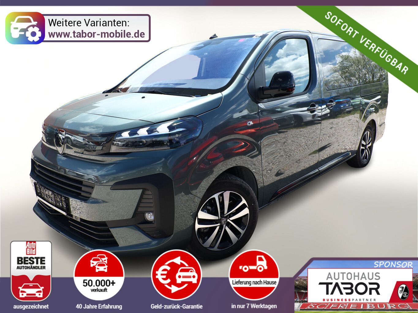 Peugeot Traveller L3 Allure Pano Nav AHK Massage SHZ BT