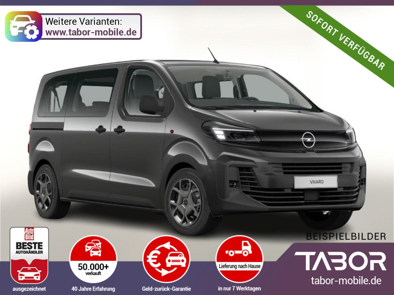 Opel Vivaro Kombi L 2.0 177AT8 9S Nav Klimaau VollLED
