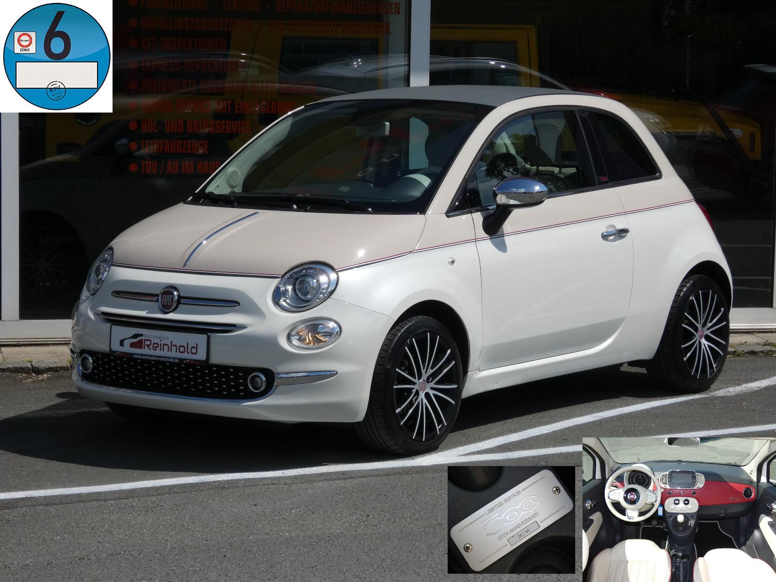 Fiat 500C 60th Anniversary LIMITIERT 36/60 NAVI XENON