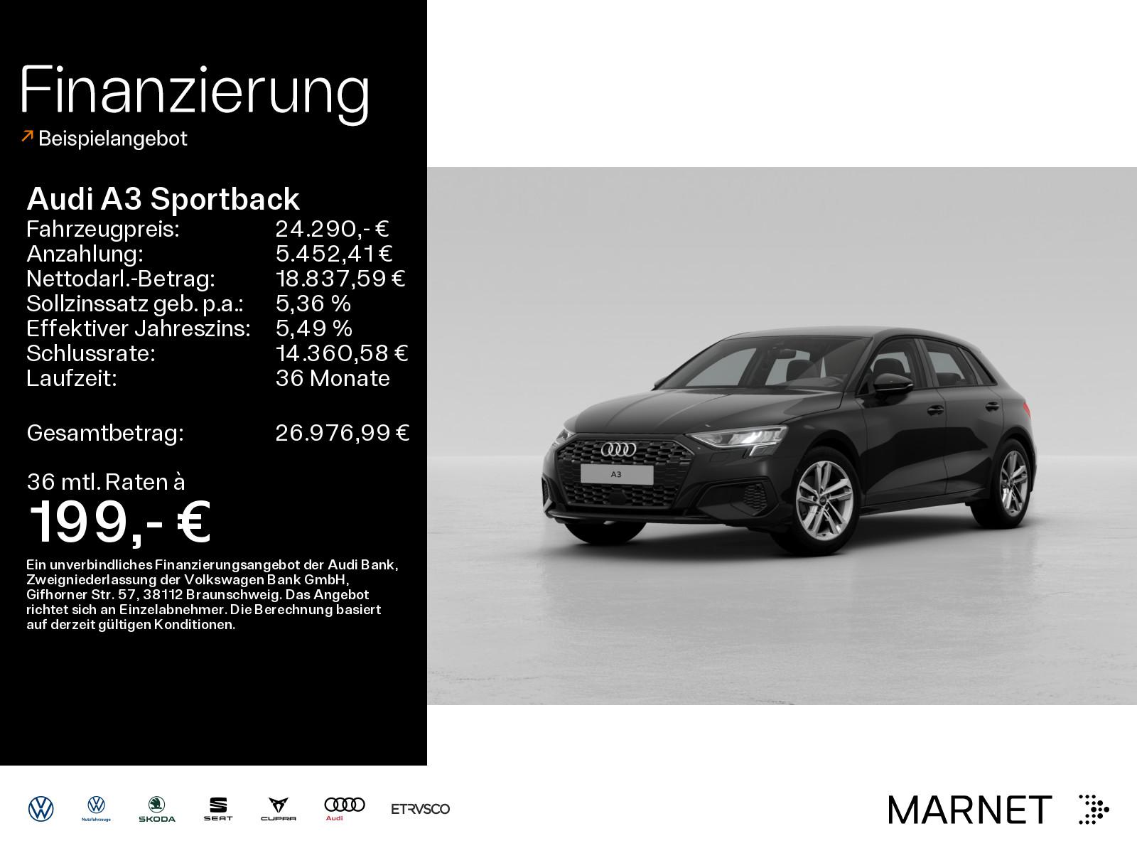Audi A3 Sportback 35 TFSI*Navi*Einparkhilfe*Virtual C
