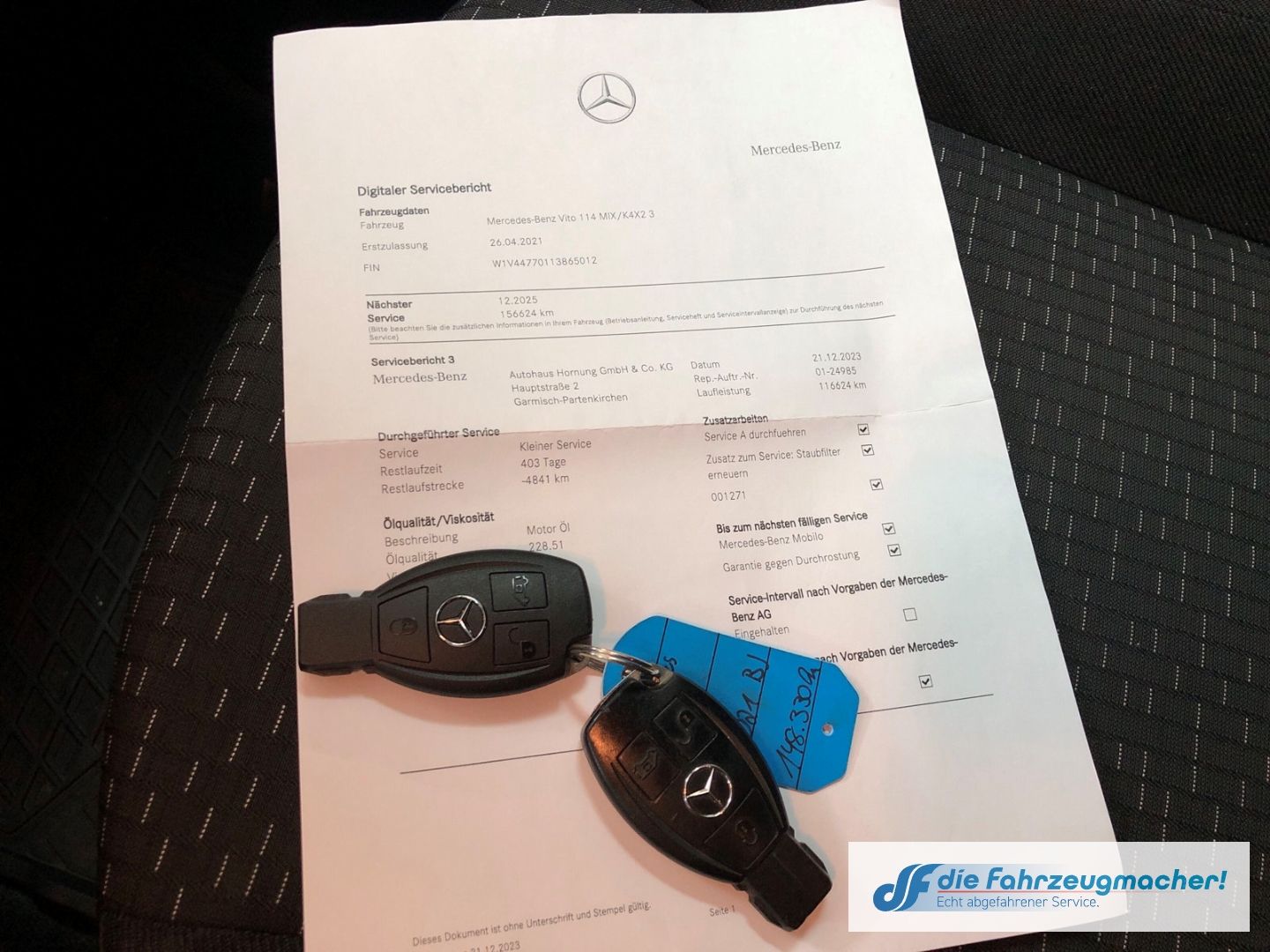 Fahrzeugabbildung Mercedes-Benz Vito Mixto 114 CDI 4x4 kompakt Navi Digitales Co