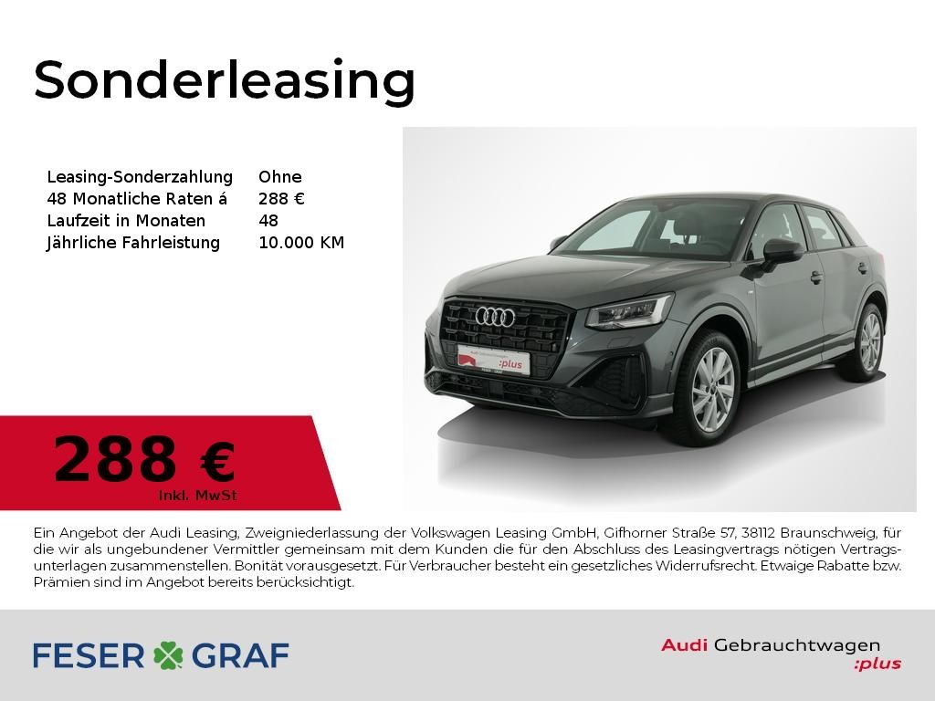 Audi Q2 35 TFSI S line Ext/Leder/Navi/R-Kamera/17 Zol