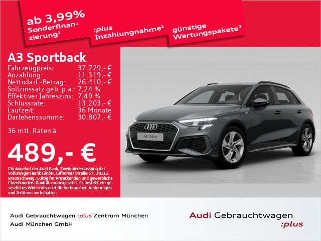 Audi A3 Sportback TFSI e 40 TFSI e S tronic S line AC