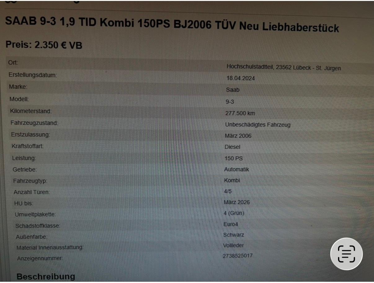 Saab 9-3 2006 — photo 15