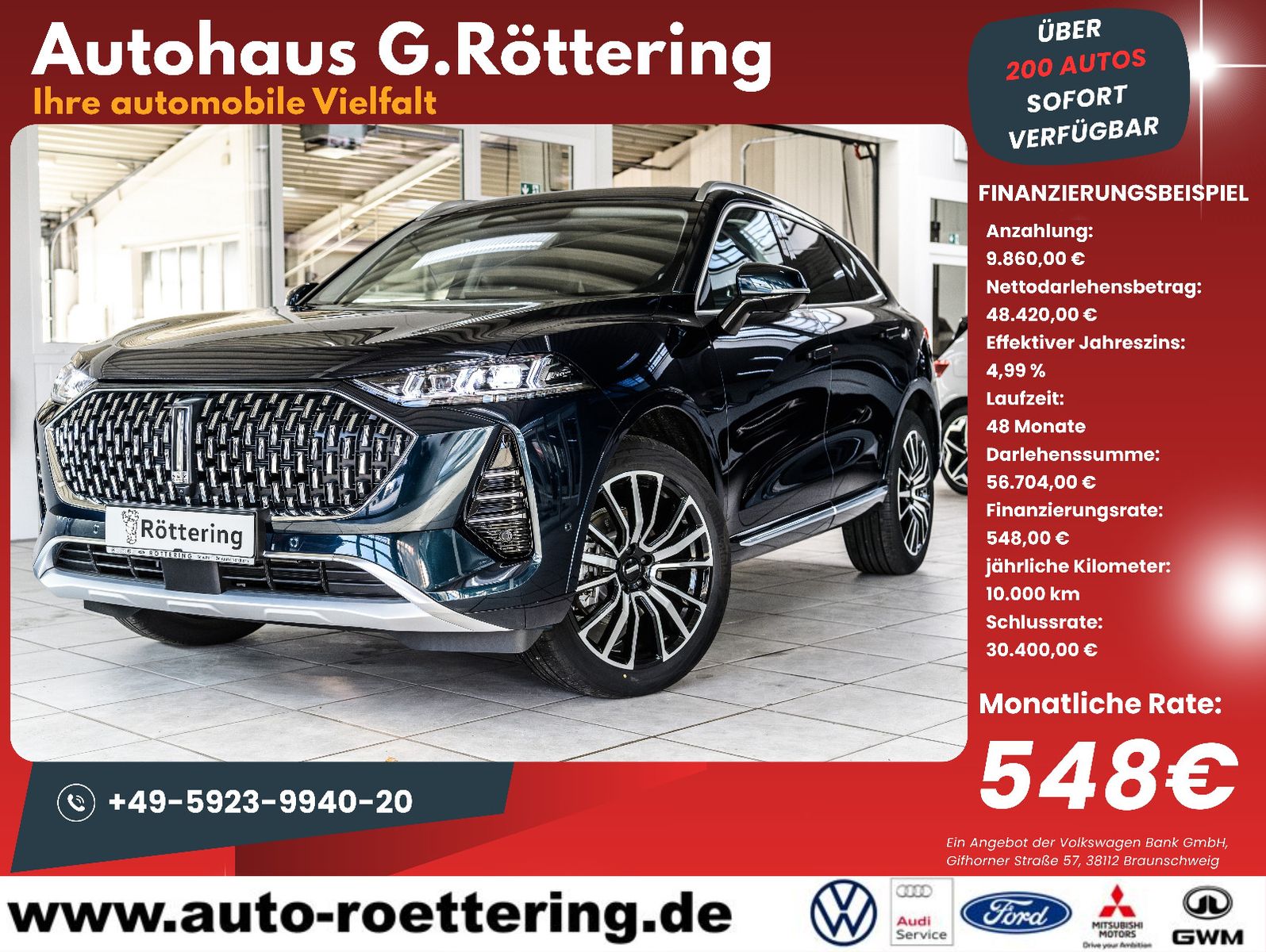 Fahrzeugabbildung GWM Wey 05 2.0 PHEV LUXURY 4WD Sitzpaket