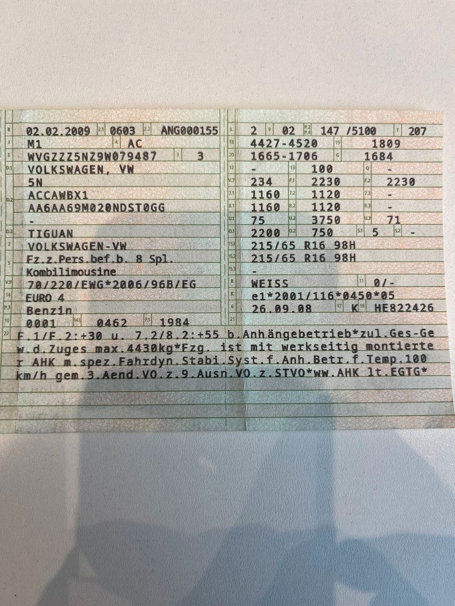 Fahrzeugabbildung Volkswagen Tiguan 2.0TSI 4Motion*Händler-Export*