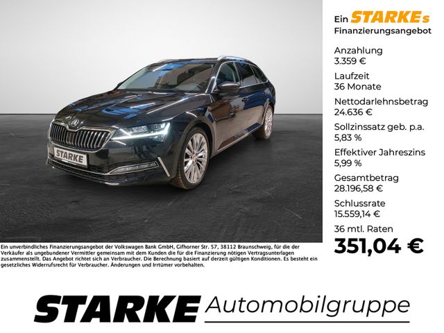 Skoda Superb Combi 2.0 TDI DSG L&K  Panodach AHK Stand