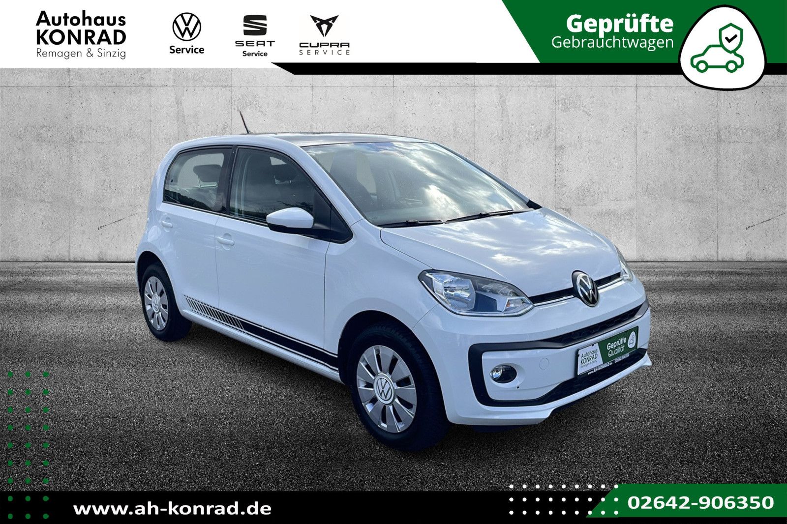 Fahrzeugabbildung Volkswagen up! Kamera-Sitzheizung-Bluetooth
