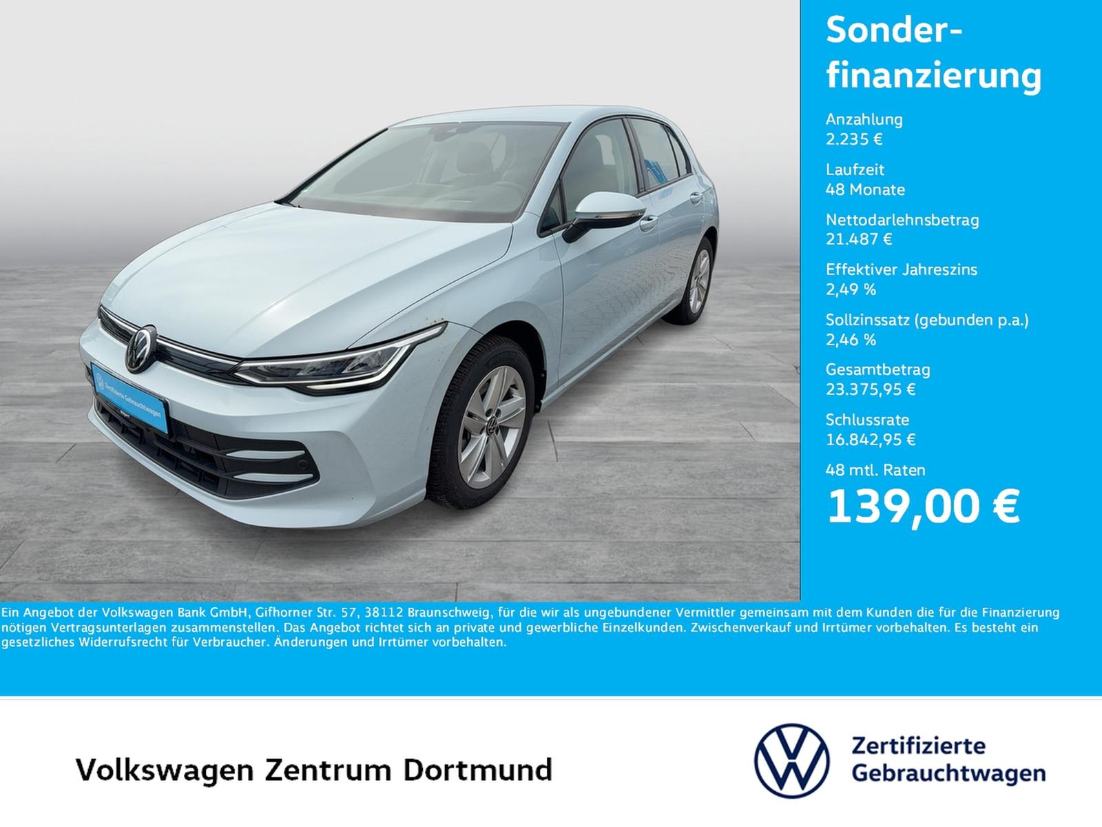 Volkswagen Golf VIII 1.5 eTSI LIFE ACC HEAD-UP NAVI CARPLAY