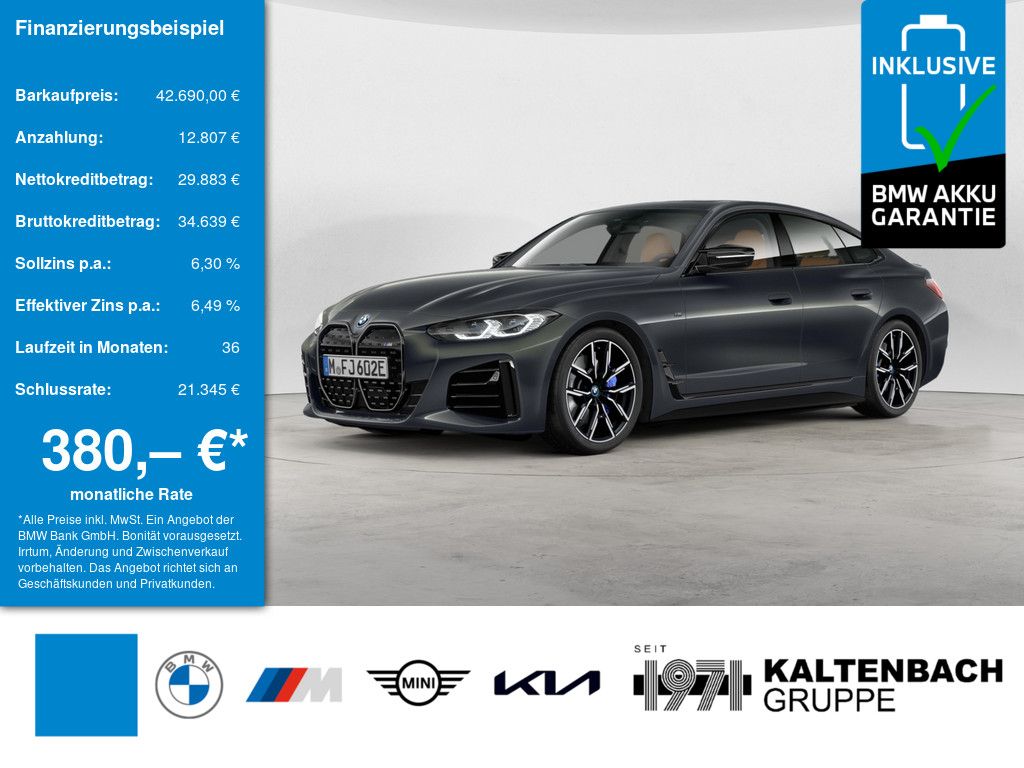 BMW i4 Gran Coupe M50 360° LASER LED ACC NAVI HGSD