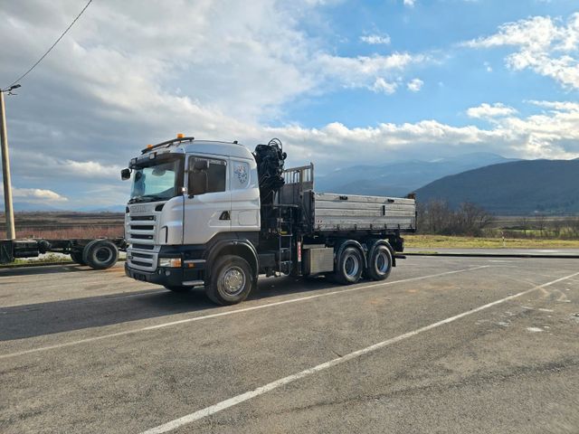 Scania R 420 mit kran HIAB 244E-6