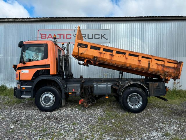 Scania P340, 4x4, TIPPER, MANUAL, STEEL, SIDE TIPPER