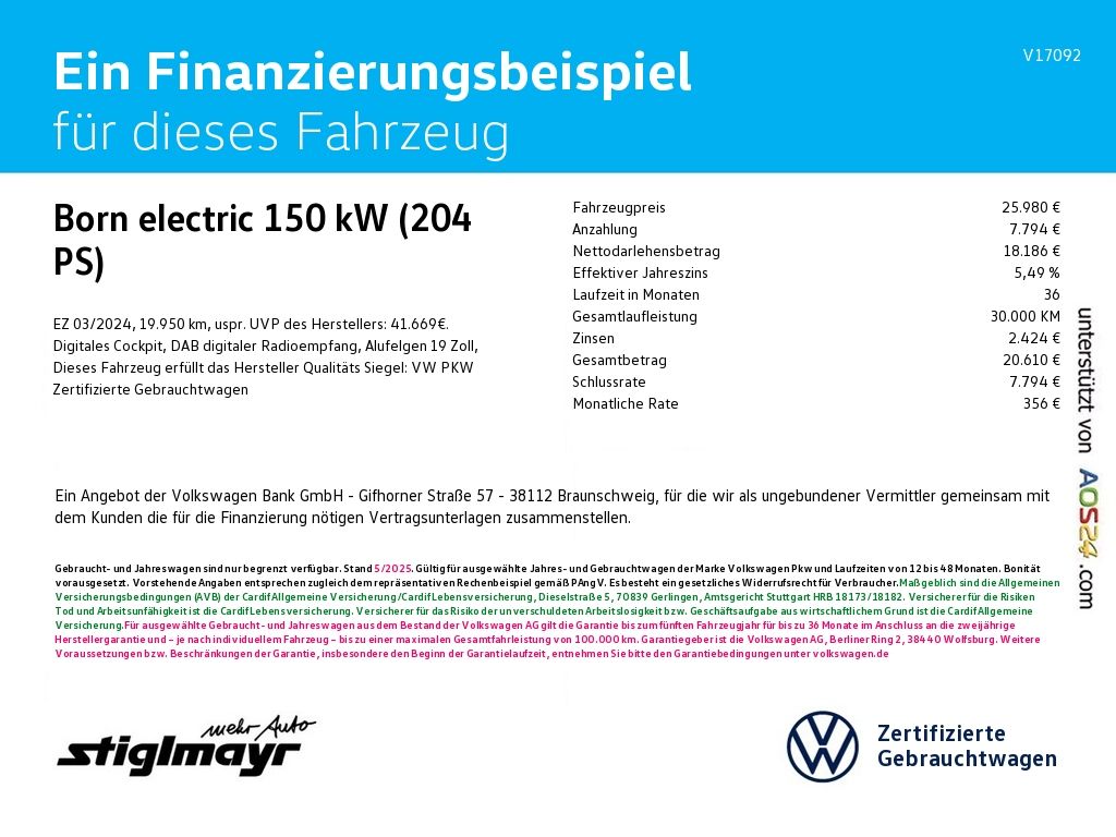 Cupra Born electric 62-kWh+LED+PDC+SITZHZG imagem 2