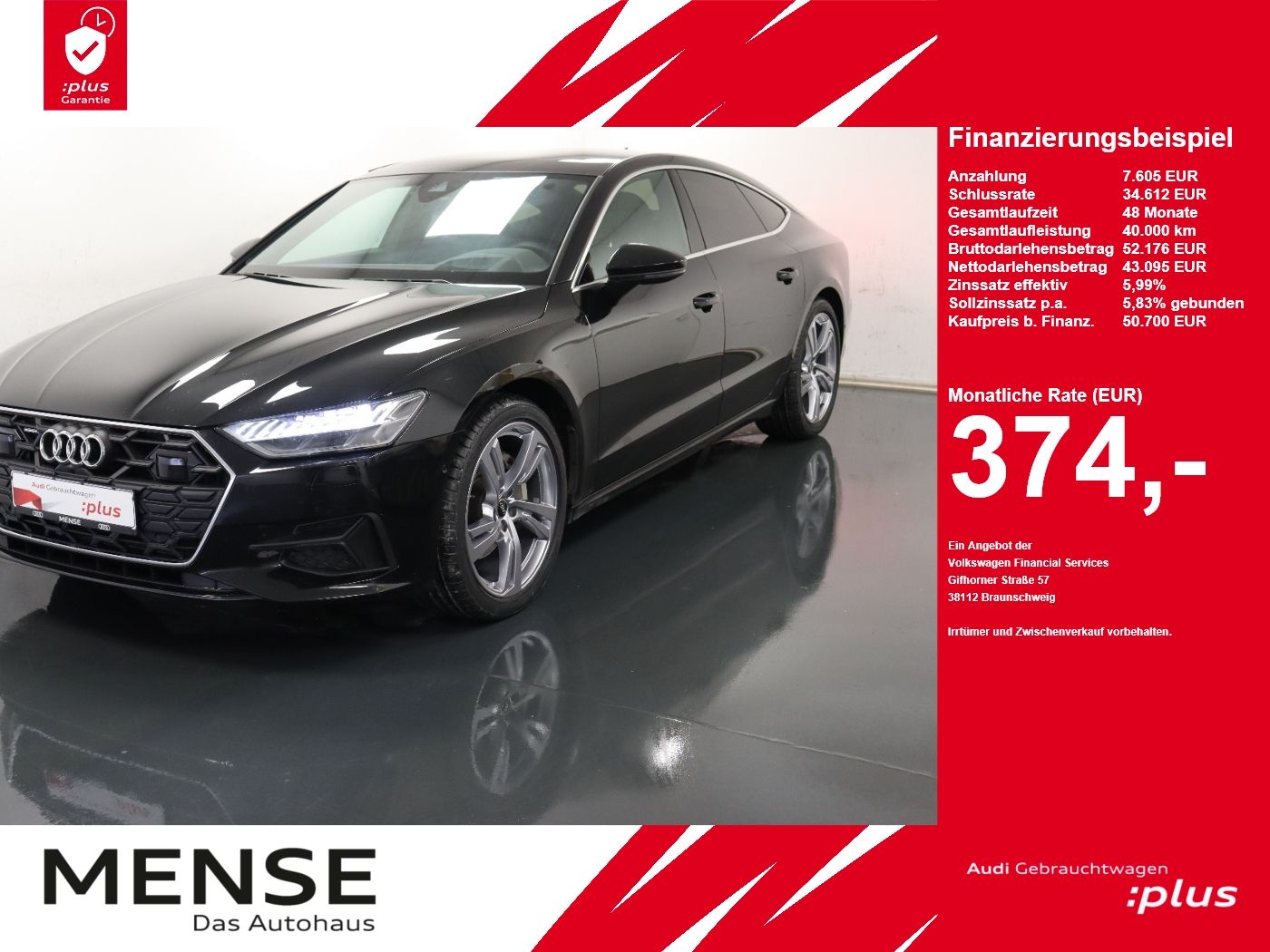 Audi A7 Sportback 45 TDI quattro S tronic Matrix|AHK