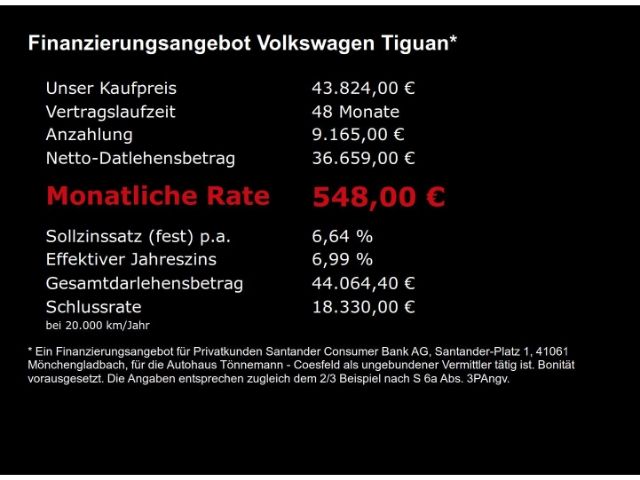 Tiguan R-LINE TDI 4MOTION DSG+AHK+360 GRAD KAMER