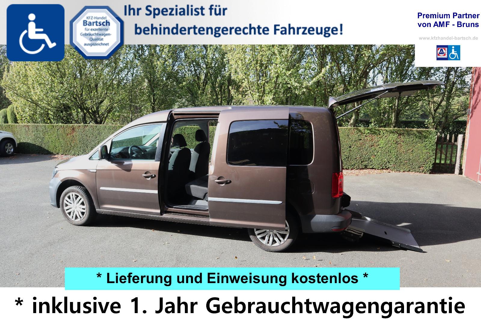 Volkswagen Caddy Maxi*rollstuhlgerecht*Wenderampe*AMF-Bruns