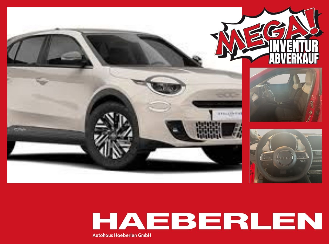 Fiat 600 Hybrid Business Edt. Autom. Navi+Sitzhz.+Kam