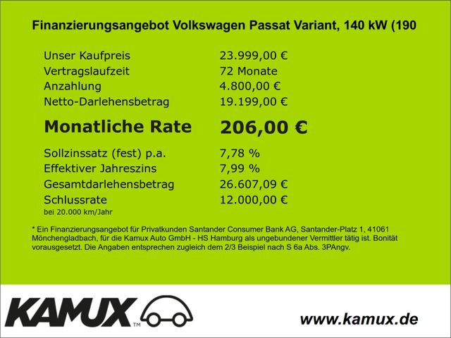 Volkswagen Passat Variant 2.0TDI DSG Highline+LED+NAVI+ACC