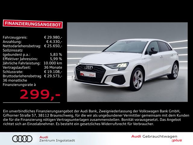 Audi A3 Sportback 45 TFSI e 2x S line AHK NAVI HuD