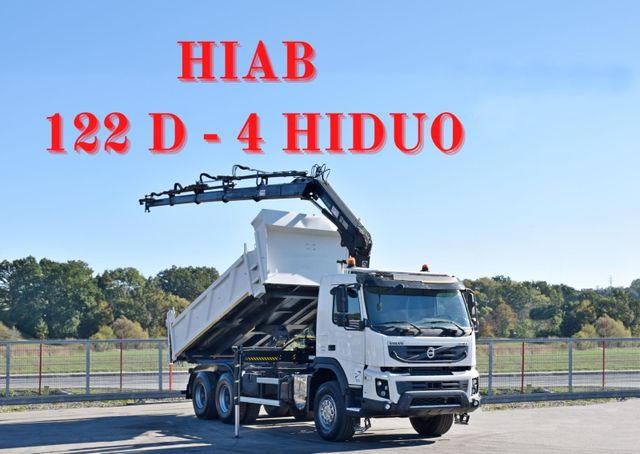 Volvo FMX 410 Kipper 5,20m*HIAB 122 D-4 HIDUO/FUNK*6x4