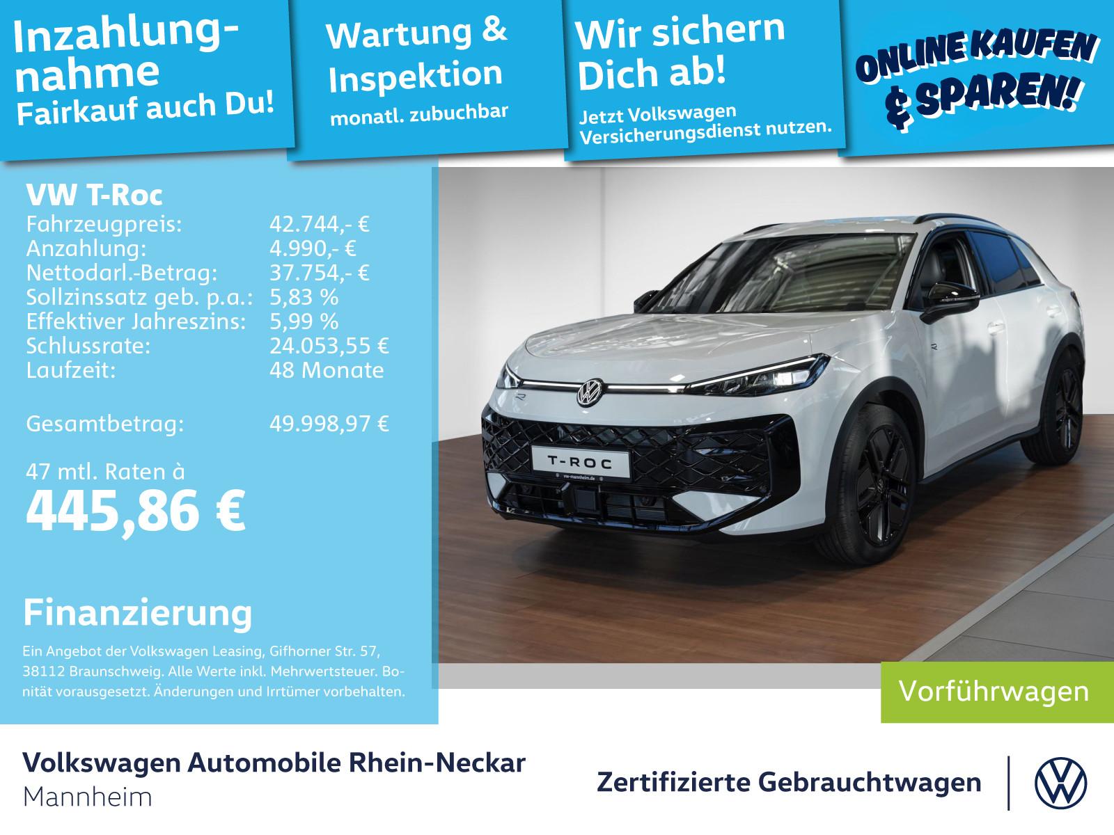 Volkswagen T-Roc R-Line 1.5 l eTSI DSG Navi LED DAB APP
