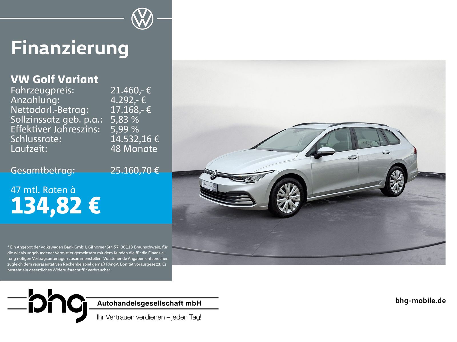 Volkswagen Golf Variant Life 1,0 TSI DSG