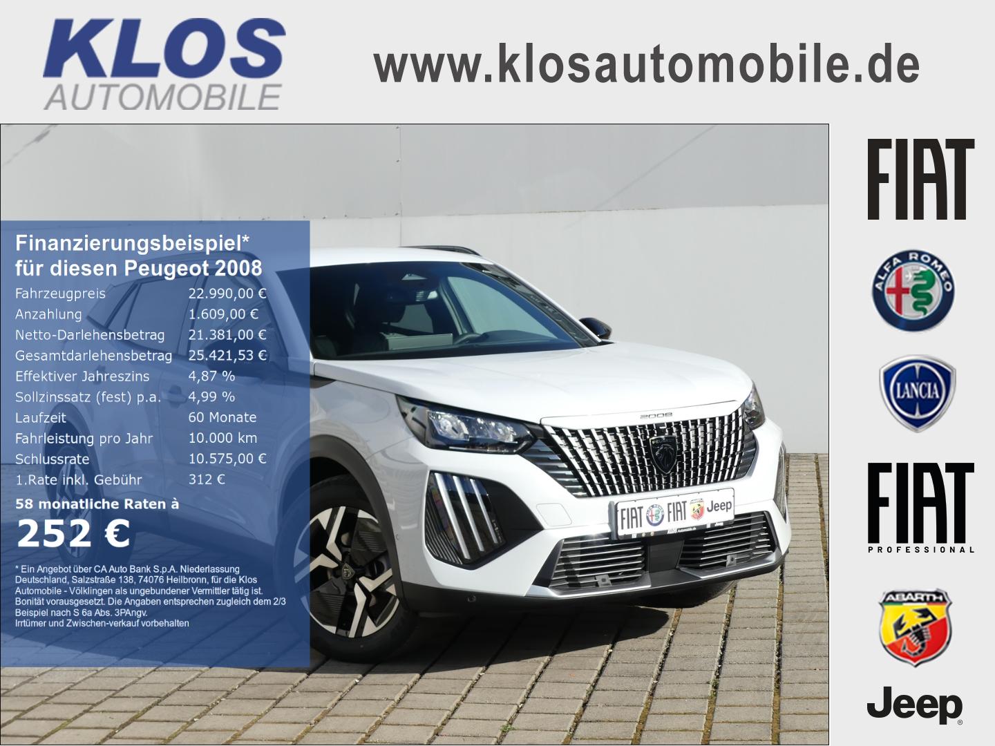 Peugeot 2008 ALLURE PureTech 1.2 100 PS MT6 SICHT ASSIST