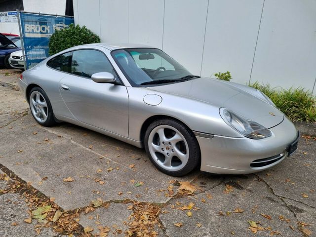 Porsche 911 Coupe Schalter Turbo Sitze silber/blau innen