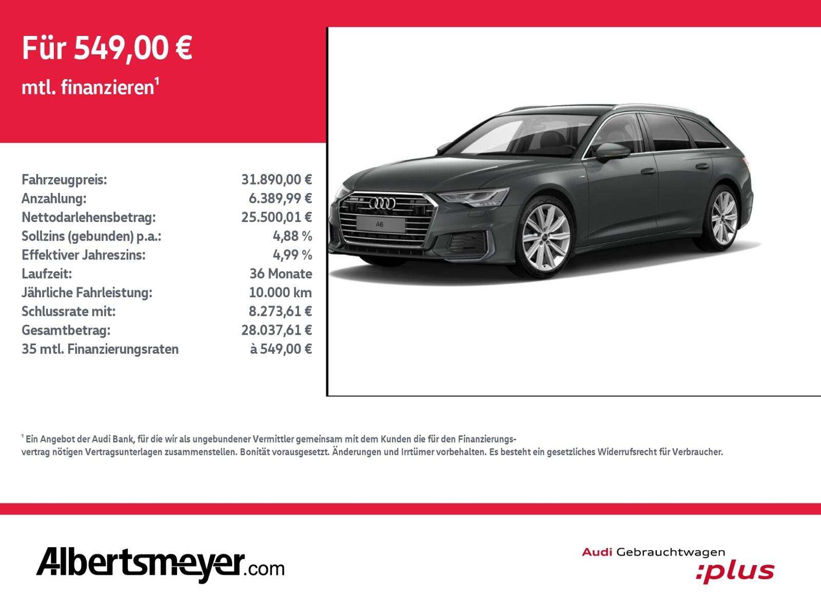 Audi A6 Avant Sport 3.0 TDI QUATTRO+B&O+LED+GRA+NAVI