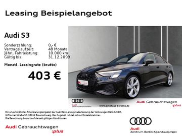 Audi Leasingangebot: Audi S3 Lim. *MATRIX*B&O*Opt.-Schwarz+*NAV+*R-CAM*