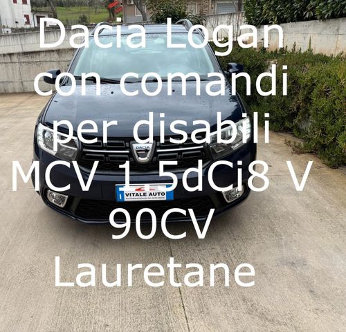 Dacia Logan con comandi per disabili.MCV 1.5dCi8