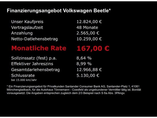 Beetle CABRIOLET+TEMPOMAT+TAGFAHRLICHT+MP3+TOUCH
