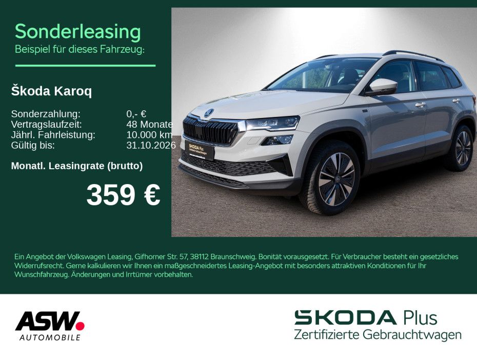 Karoq Tour 2.0TDI 4x4 LED Navi RFK ACC AHK SHZ