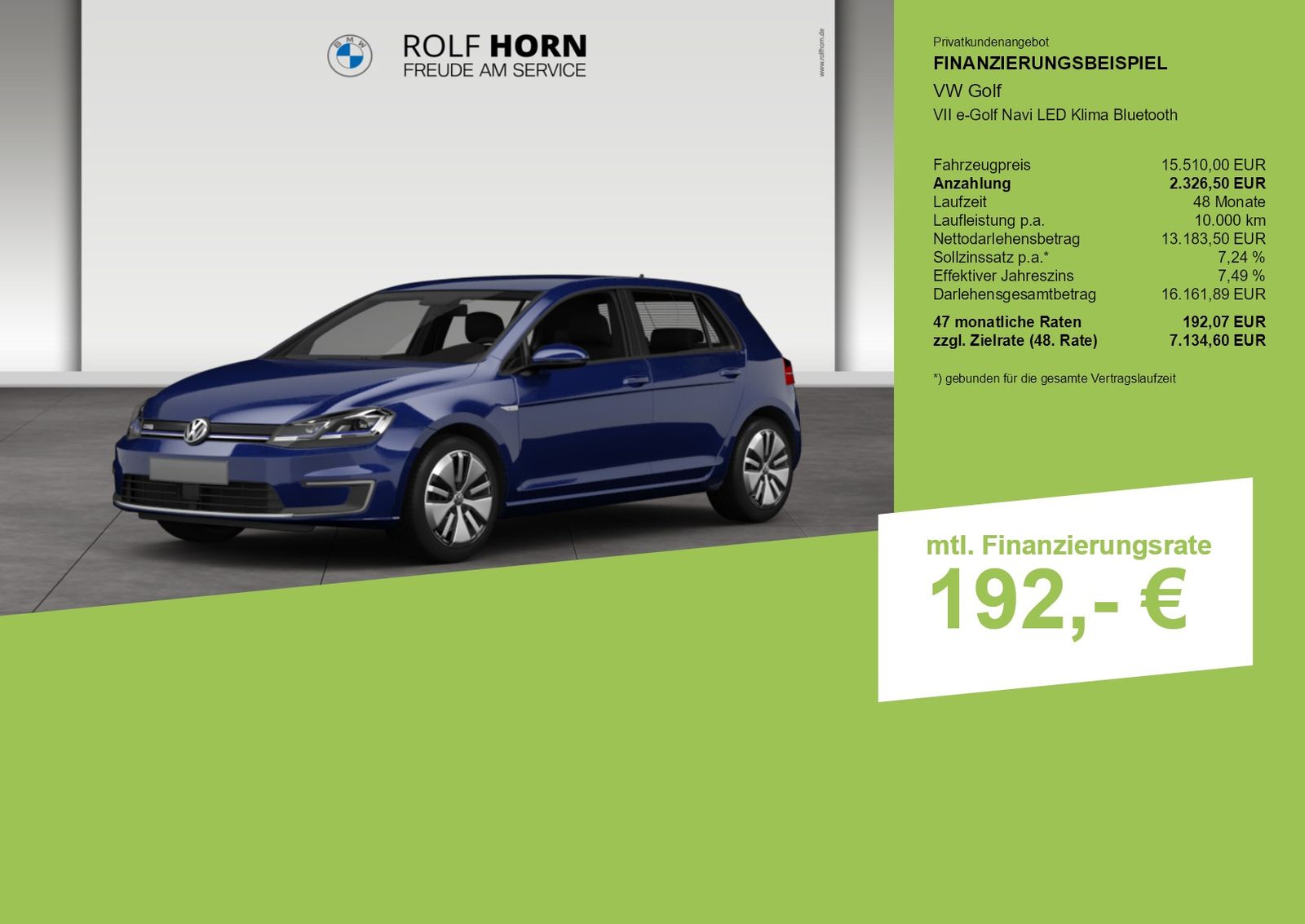 Volkswagen Golf VII e-Golf Navi LED Klima Bluetooth imagem 3