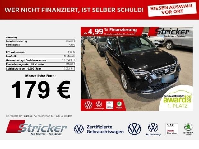 SEAT Arona FR 1.0TSI 179,-ohne Anzahlung App-Connect