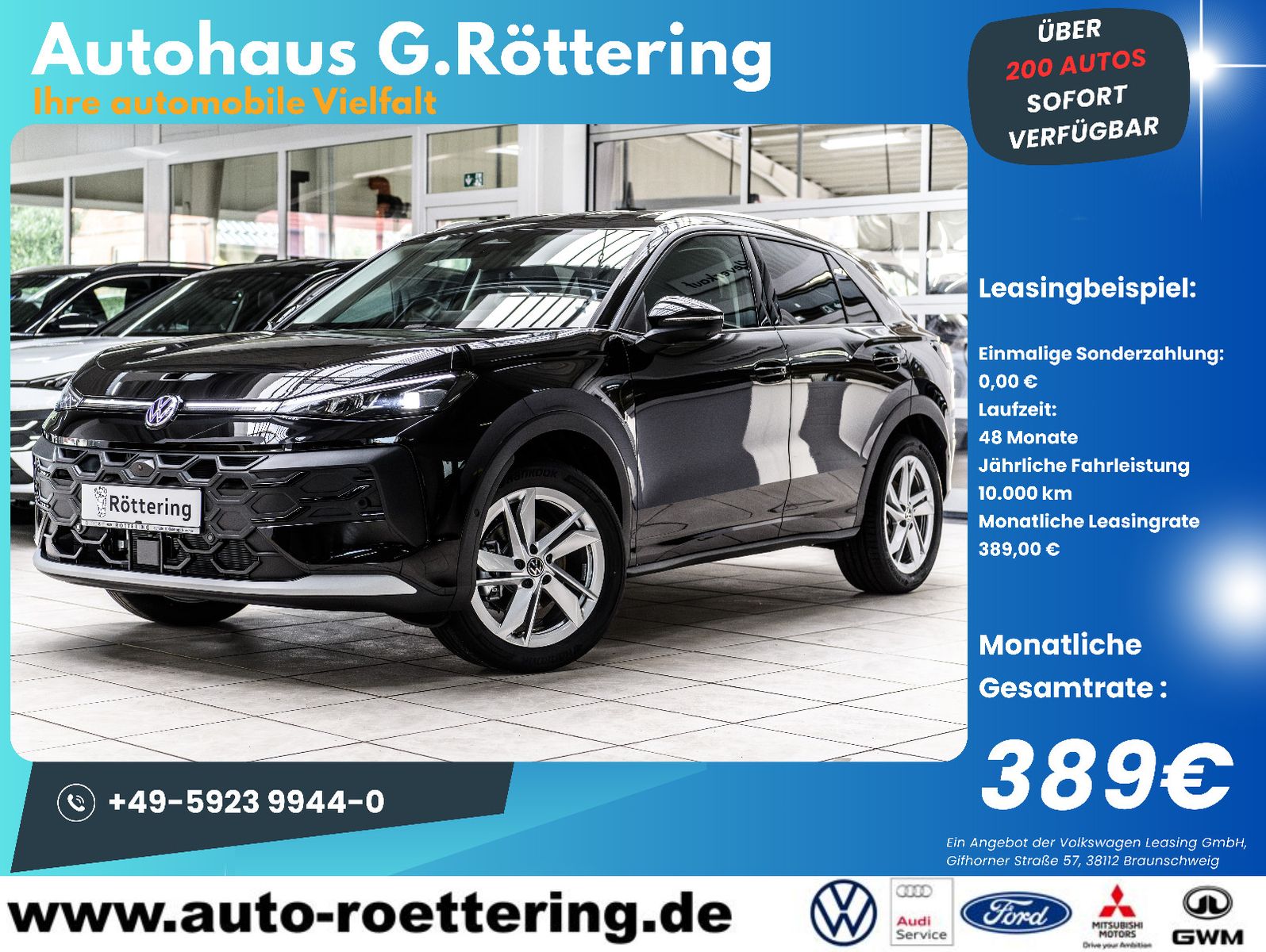 Fahrzeugabbildung Volkswagen T-Roc 1.5 eTSI  Style+IQ-Light+AHK+5 Jahre Gar.