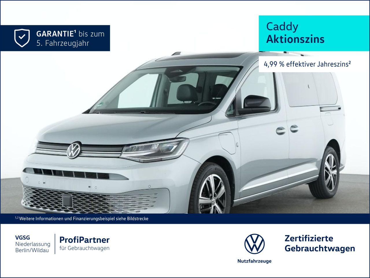Volkswagen Caddy Maxi Style PanoDach TravelAssist Navi LED