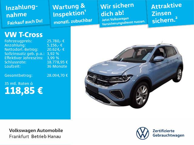 Volkswagen T-Cross 1.0 TSI DSG Style AHK Navi IQ.Light ACC