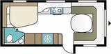 Kabe Imperial 560 XL KS /Mover/Backofen - Kabe Wohnwagen