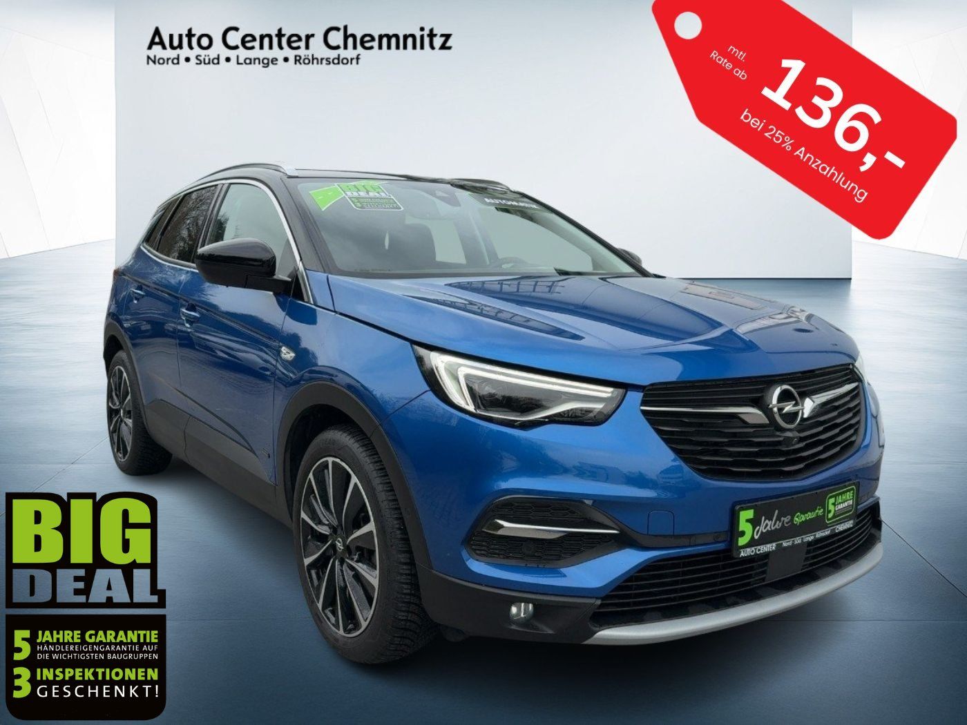 Opel Grandland AT8 Hybrid Ultimate 4x4 LED/Navi/Leder