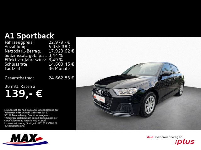 A1 Sportback 30 TFSI ADVANCED DCP+DAB+PDC+ALU16"