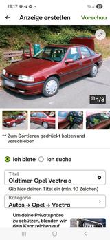 Opel oldtimer Opel vectra - gebrauchte Opel Vectra aus dem Jahr 1995