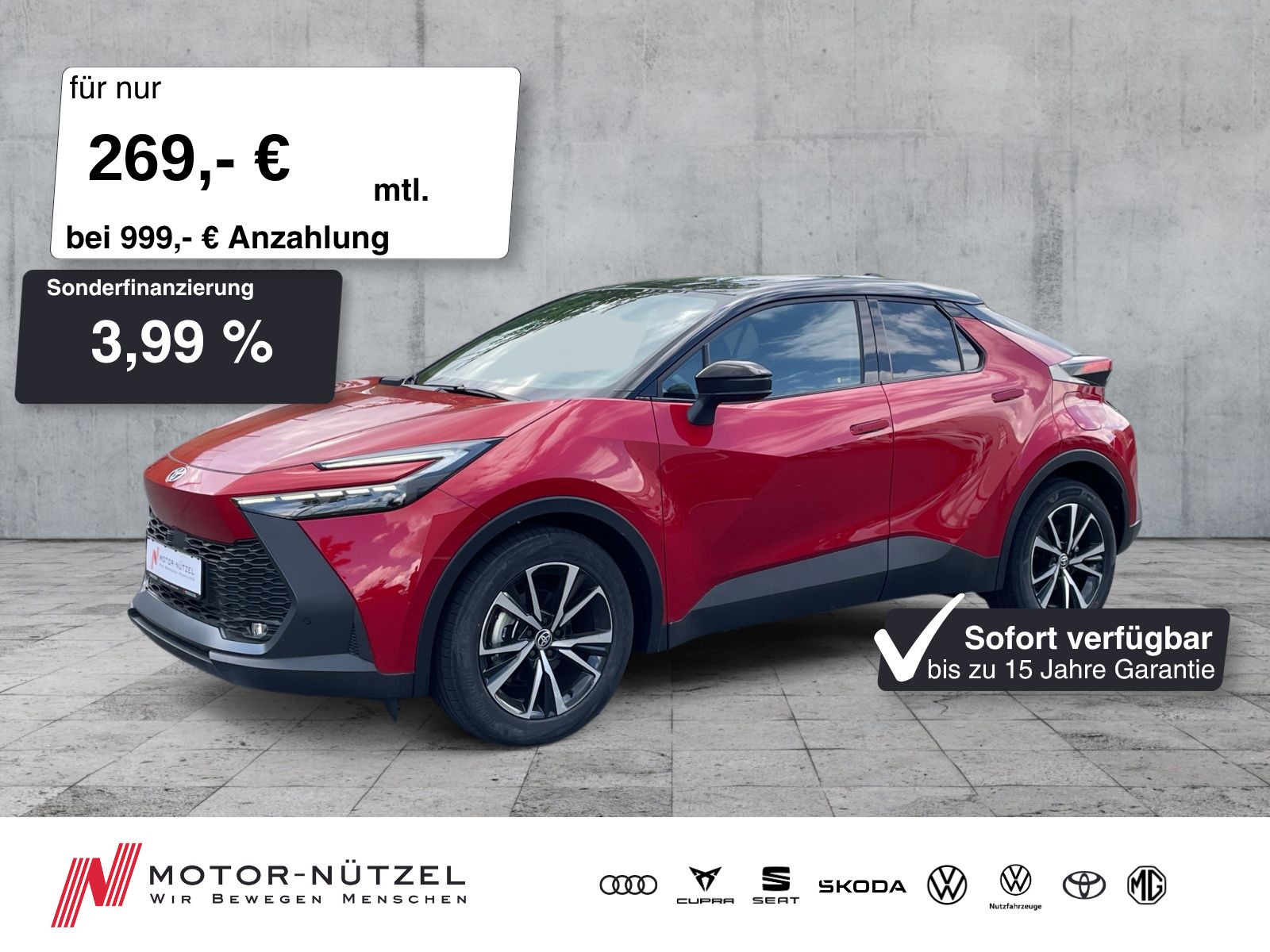 Toyota C-HR 1.8 Hybrid TEAM D LED+NAVI+APP+ACC+SHZ+RFK