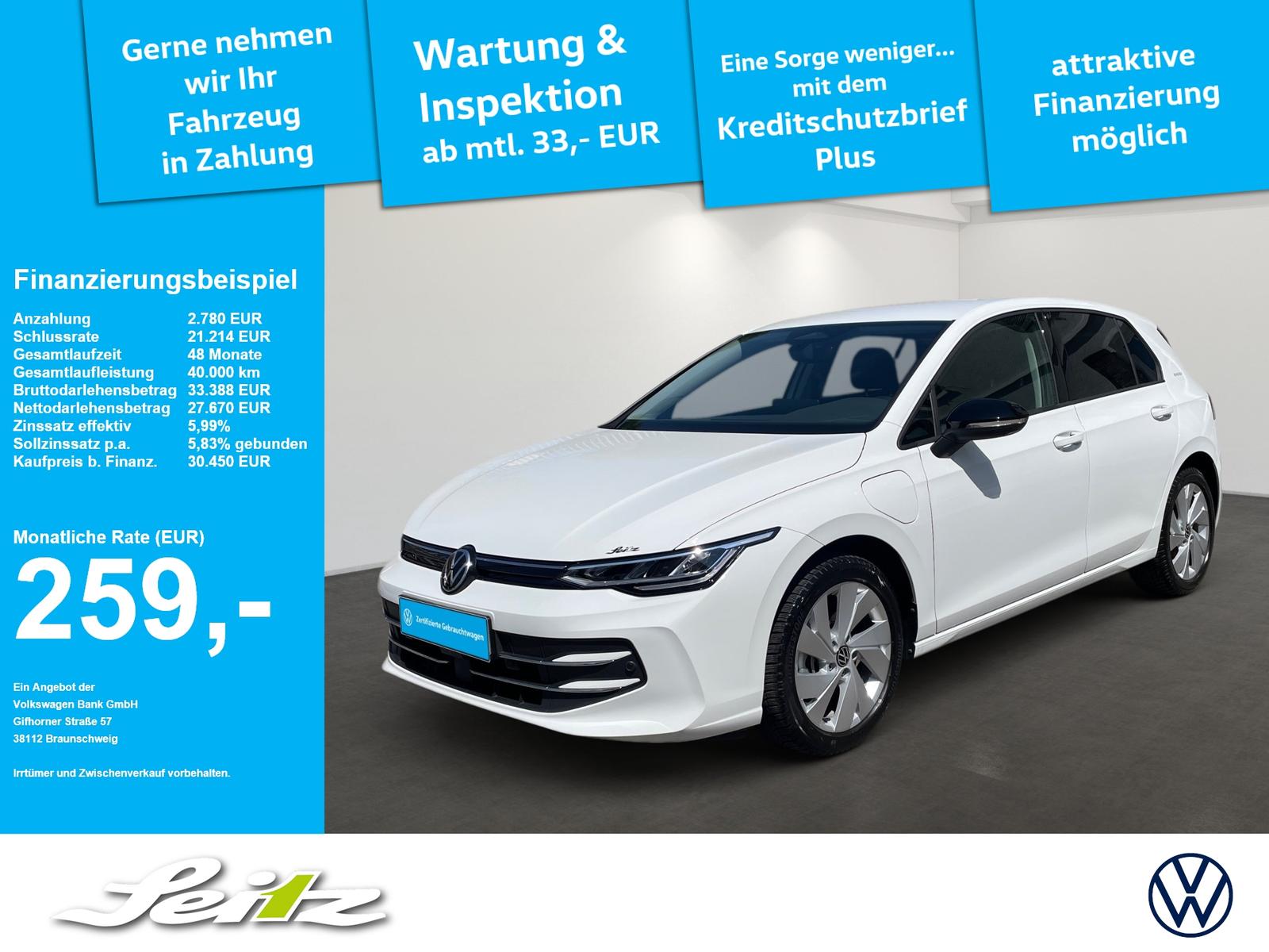 Volkswagen Golf VIII 1.5 TSI eHybrid Energy *AHK*KAMERA*NAV
