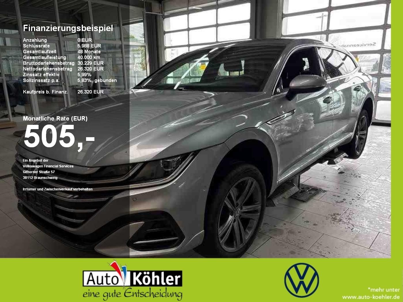 Volkswagen Arteon Shooting Brake R-Line TDI DSG Kamera/AHK